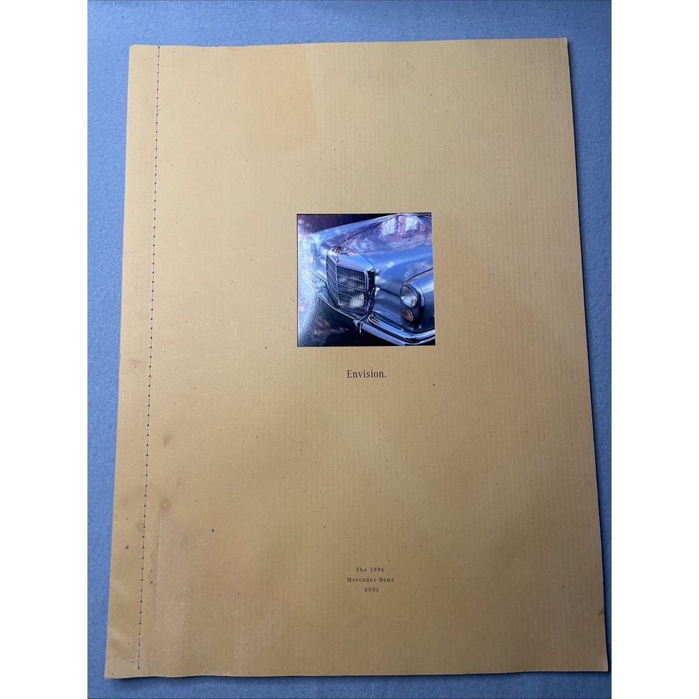 1996 Mercedes‎ V12 Catalog S600 Sedan Coupe SL600 Conv Roadster Sales Brochure